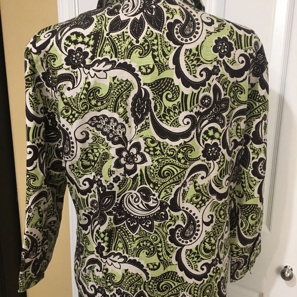 Silk land jacket with tie front23” size 16 - Picture 1 of 3